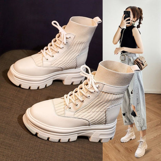 Botas Martin de Estilo Británico con Plataforma Elevada - Image 8