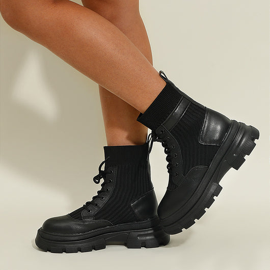 Botas Martin de Estilo Británico con Plataforma Elevada - Image 4