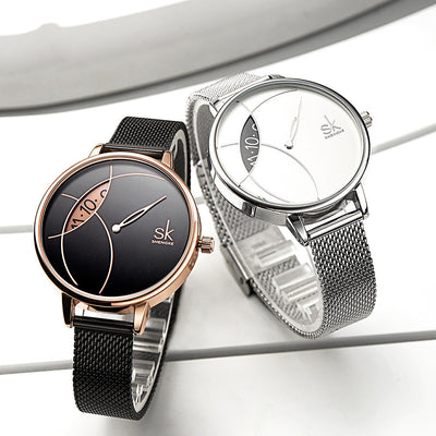 Reloj Elegante para Mujer con Malla Metálica Creativa - Image 7