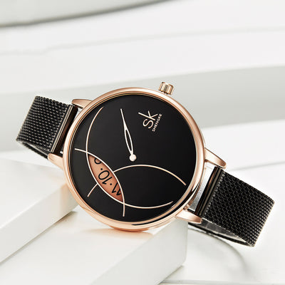 Reloj Elegante para Mujer con Malla Metálica Creativa - Image 6