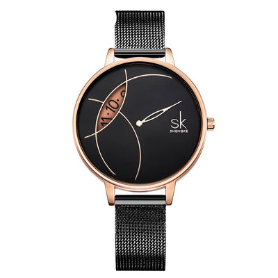 Reloj Elegante para Mujer con Malla Metálica Creativa - Image 4