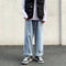 Jeans Casuales Rectos Cropped para Hombre