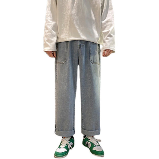 Jeans Casuales Rectos Cropped para Hombre - Image 4