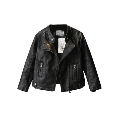 Chaquetas de Cuero Cálidas y Trendy para Niños y Niñas - Image 10