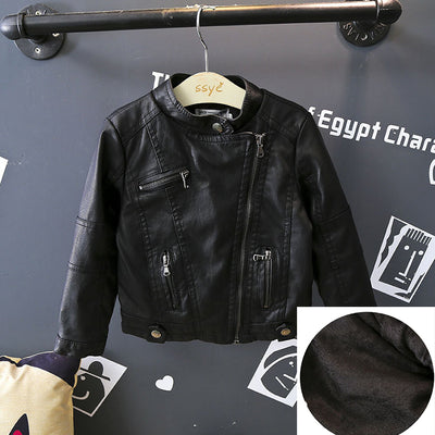 Chaquetas de Cuero Cálidas y Trendy para Niños y Niñas - Image 9