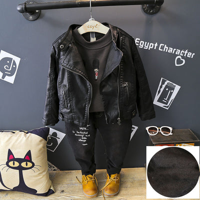 Chaquetas de Cuero Cálidas y Trendy para Niños y Niñas