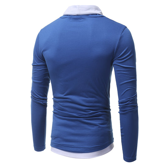 Camiseta Manga Larga Slim Fit con Cuello de Pila para Hombre - Image 19