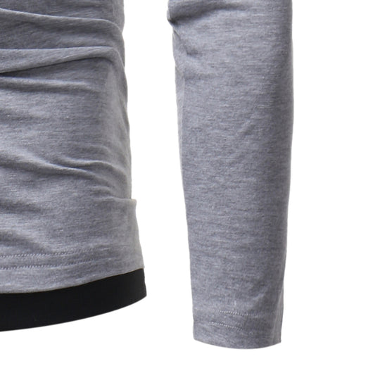 Camiseta Manga Larga Slim Fit con Cuello de Pila para Hombre - Image 18