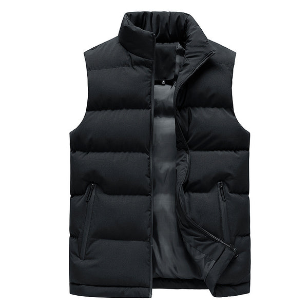 Chaleco Acolchado Slim Fit de Algodón Cálido para Hombre