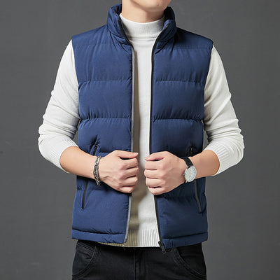 Chaleco Acolchado Slim Fit de Algodón Cálido para Hombre - Image 4