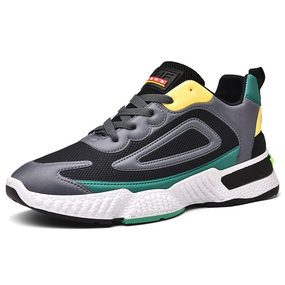 Zapatos Deportivos Hombre Tejido Volador Diseño Multicolor