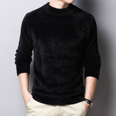 Suéter de Cuello Alto Mink Velvet para Hombre - Abrigo Grueso Cálido - Image 4