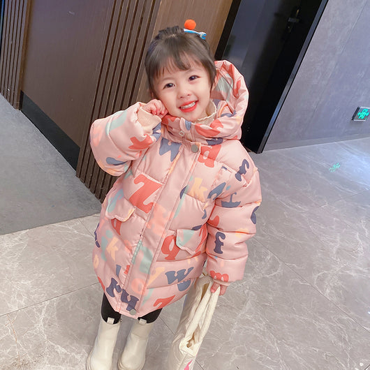 Ropa Infantil Estilo Occidental con Acolchado de Algodón para Niñas - Image 12