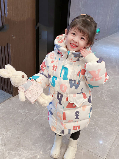 Ropa Infantil Estilo Occidental con Acolchado de Algodón para Niñas - Image 4