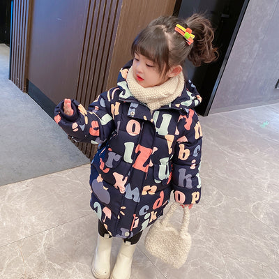 Ropa Infantil Estilo Occidental con Acolchado de Algodón para Niñas