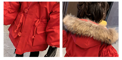 Abrigo Tipo Western para Niños - Parka de Algodón Largo - Image 7