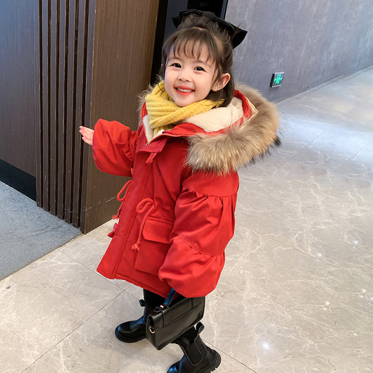 Abrigo Tipo Western para Niños - Parka de Algodón Largo - Image 8