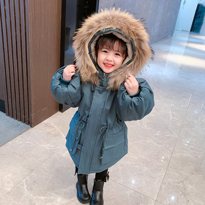 Abrigo Tipo Western para Niños - Parka de Algodón Largo - Image 10
