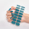 Stickers de Uñas Color Sólido con Lentejuelas Brillantes