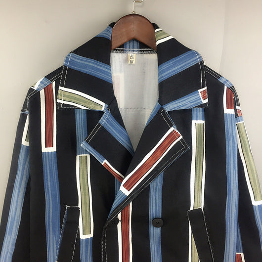 Saco Rayado Slim Fit con Solapa para Hombre - Image 8