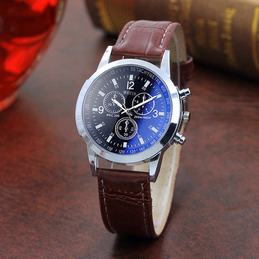 Reloj de Cuarzo para Hombre con Cristal Azul - Elegancia Moderna - Image 2