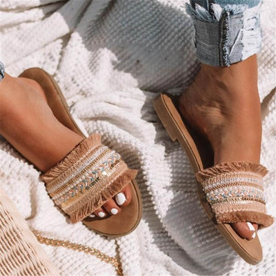 Sandalias y Chanclas Planas Talla Grande para Mujer - Image 9