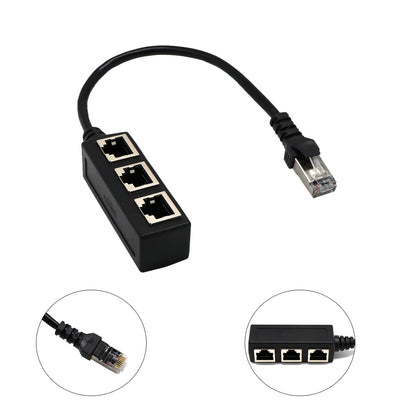 Cable Adaptador de Red Cat6 Macho a 3 Puertos - Image 9