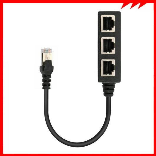 Cable Adaptador de Red Cat6 Macho a 3 Puertos - Image 5