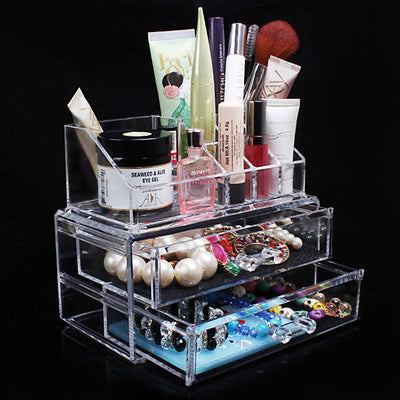 Organizador de Cosméticos con Cajones de Acrílico Transparente