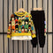 Conjunto Infantil Otoño Niño Estilo Coreano Casual con Diseño Cartoon