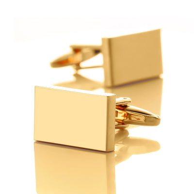 Gemelos Rectangulares de Metal Pulido - Elegancia Profesional - Image 12