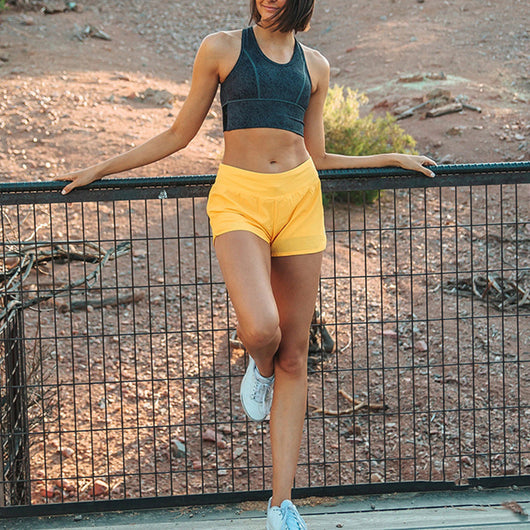 Pantalones Yoga Deportivos Dos Capas con Bolsillos - Image 9