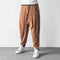 Pantalones Harlan de Algodón y Lino con Bordado y Pierna Ancha para Hombre
