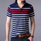 Camiseta Casual de Rayas para Hombre - Estilo Moderno y Versátil
