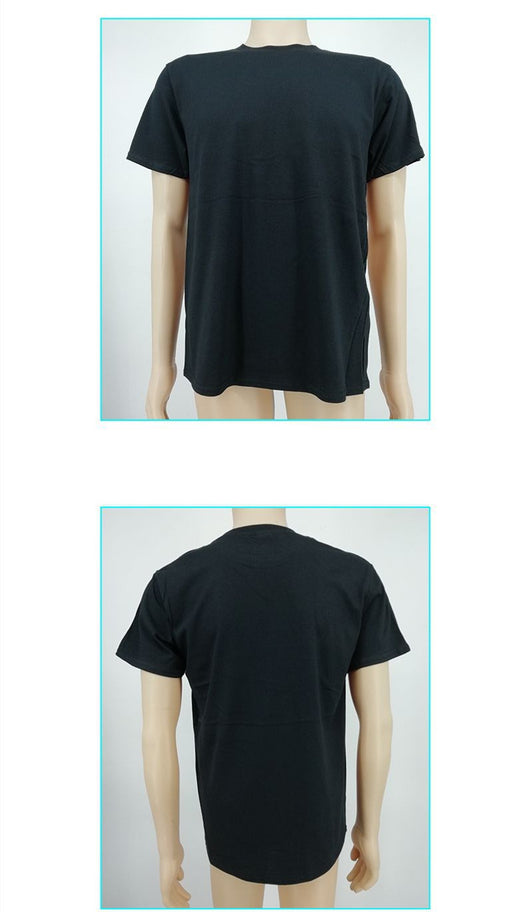Camiseta Suelta con Estampado de Letras - Cuello Redondo Manga Corta Unisex - Image 9