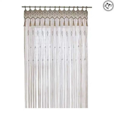 Cortina Divisor Tejida a Mano Estilo Bohemio para Decoración y Eventos - Image 10