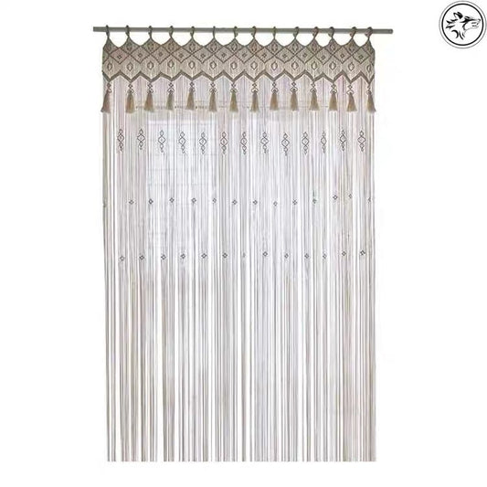 Cortina Divisor Tejida a Mano Estilo Bohemio para Decoración y Eventos - Image 2