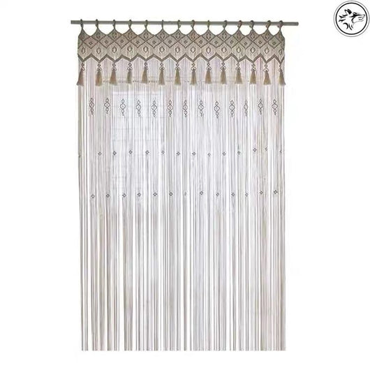 Cortina Divisor Tejida a Mano Estilo Bohemio para Decoración y Eventos - Image 2