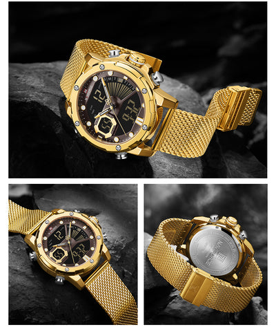 Reloj Deportivo Multifunción Dual Display Resistente al Agua para Hombre - Image 18
