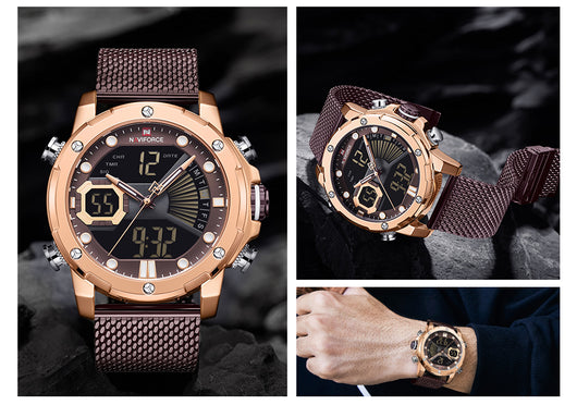 Reloj Deportivo Multifunción Dual Display Resistente al Agua para Hombre - Image 15