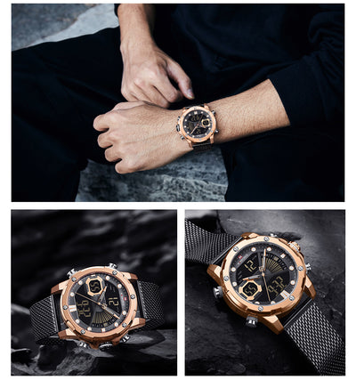Reloj Deportivo Multifunción Dual Display Resistente al Agua para Hombre - Image 19