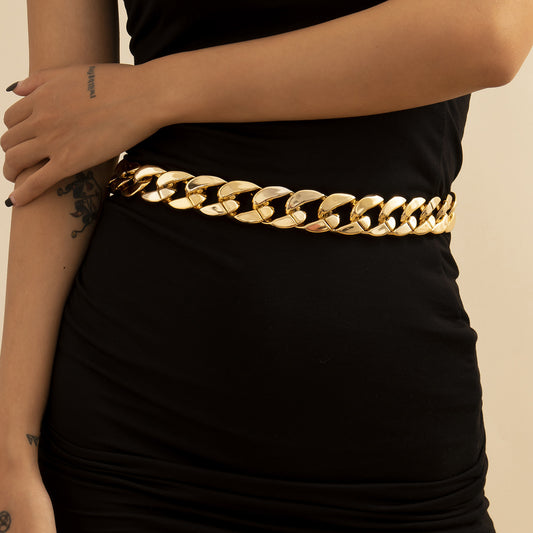 Cadena Corporal Hip Hop Gruesa de Capas Exageradas - Estilo Punk