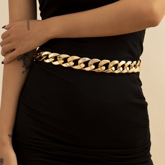 Cadena Corporal Hip Hop Gruesa de Capas Exageradas - Estilo Punk