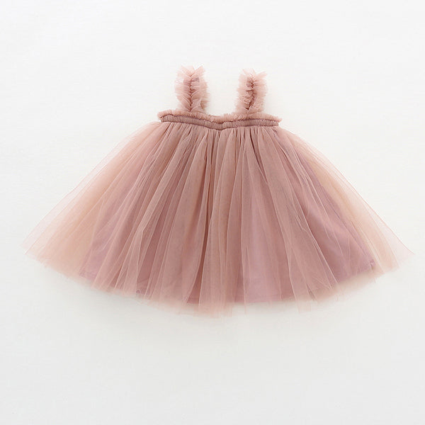 Vestido Tutú Princesa para Bebé con Orejas de Madera y Tul Delicado