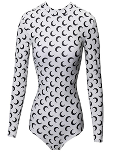 Traje de Baño Enterizo Triangular con Mangas Largas Protección Solar - Image 6