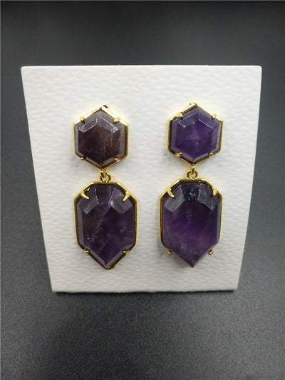 Aretes de Cristal Natural Minimalistas - Image 6