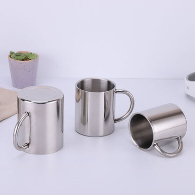 Taza Térmica de Doble Pared Acero Inoxidable con Asa Aislante para Camping - Image 7