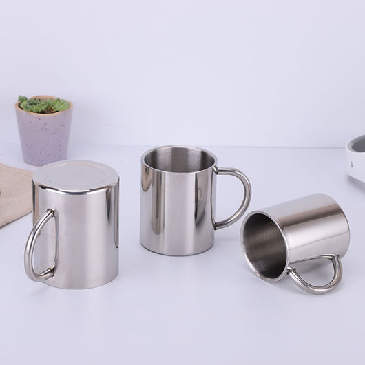 Taza Térmica de Doble Pared Acero Inoxidable con Asa Aislante para Camping - Image 7