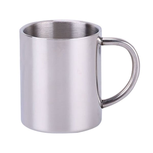 Taza Térmica de Doble Pared Acero Inoxidable con Asa Aislante para Camping