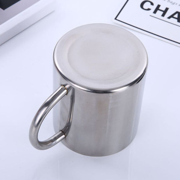 Taza Térmica de Doble Pared Acero Inoxidable con Asa Aislante para Camping